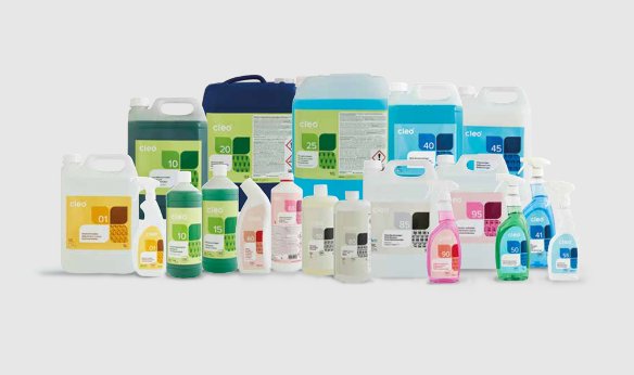 Assortiment de produits d’entretien